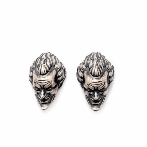 Single Accent Tide Clown Ear Nail S925 Silver Earring - Picture 8 of 8